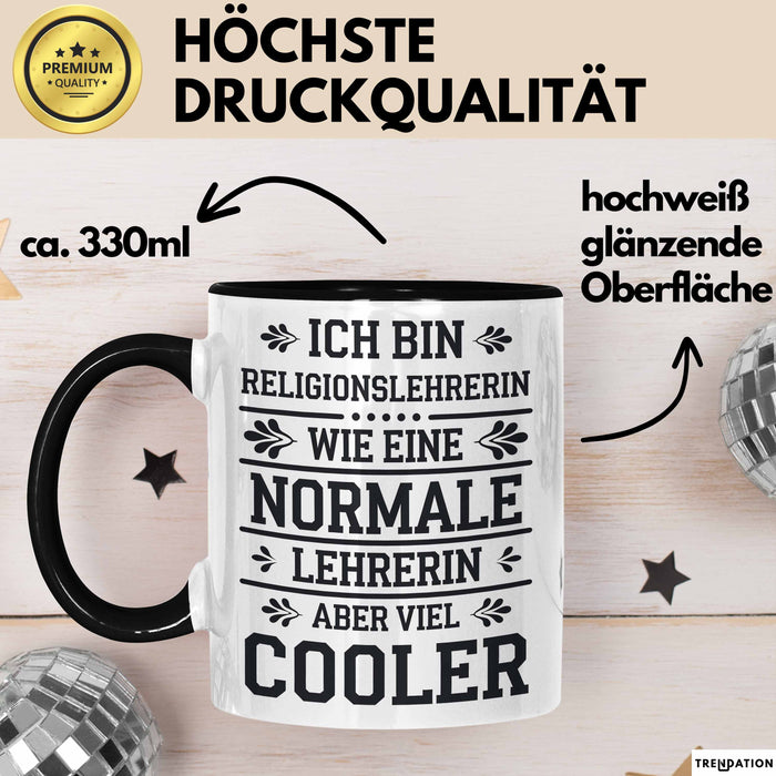Religionslehrer Tasse Geschenk Lustige Geschenkidee Spruch Ich Bin Religionslehrerin Trendation