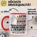 Parkour-Trainer Geschenk Tasse Lustiger Spruch Erheben Sie Sich Der Parkour-Trainer Betritt den Raum Rot Trendation