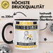 Hundebesitzer Tasse Geschenk für Hundebesitzer Geburtstag Lustiger Spruch Kaffee-Becher Was Ist Deine Superkraft Schwarz Trendation