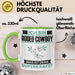 Rodeo-Cowboy Tasse Geschenk für Rodeo-Cowboy Geburtstag Lustiger Spruch Kaffee-Becher Was Ist Deine Superkraft Grün Trendation