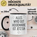 Heidemarie Tasse Geschenk Alles Ist Gut Heidemarie Ist Jetz Da Geschenkidee Becher mit Name Schwarz Trendation