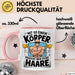 Glatzkopf Männer Tasse Geschenkidee Du Brauchst Keine Haare Rosa Trendation