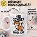 Sarkastische Katzen Tasse Geschenk Lustige Geschenkidee Spruch Nen Scheiss Muss Ich Weiß Trendation
