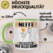 Neffe Tasse Geschenk für Neffe Der Mann Der Alles Kann Geschenkidee zum Geburtstag Grün Trendation