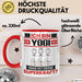 Yogi Tasse Geschenk für Yogi Geburtstag Lustiger Spruch Kaffee-Becher Was Ist Deine Superkraft Rot Trendation