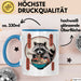 Waschbär Tierliebhaber Ramen Tasse Geschenk Lustige Geschenkidee Spruch Blau Trendation