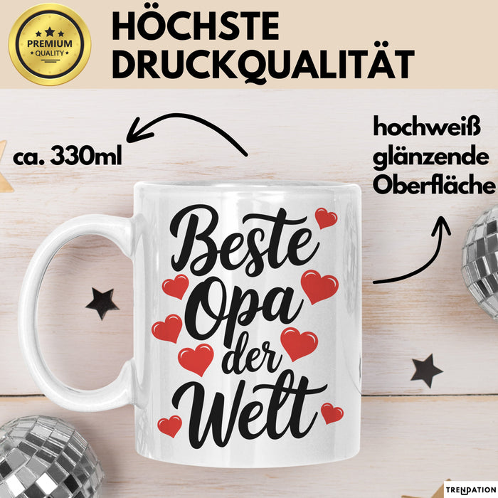 Opa Tasse Geschenk Bester Opa Der Welt Geschenkidee Vatertag Geburtstag