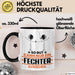 Fechter Geschenk Tasse So Gut Kann Nur Ein Fechter Aussehen Geschenkidee Kaffee-Becher Schwarz Trendation