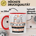 Psychologin Weil Es Keinen Schöneren Beruf Gibt Tasse Geschenk für Eine Psychologin Lustig Rot Trendation