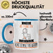 Katzenbetreuerin Tasse Geschenk Becher Stark Attraktiv Furchtlos Katzenbetreuerin Lustige Geschenkidee Blau Trendation