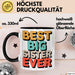 Big Sister Ältere Geschwister Schwestern Tasse Becher Geschenk Lustige Geschenkidee Spruch Die Beste Big Sister Aller Zeiten Trendation