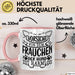 Frauchen Tasse Geschenk Hundebesitzerin Spruch Geschenkidee Kaffee-Becher Hunde Besitzerin Vorsicht Vor Dem Frauchen Der Hund Ist Harmlos Rosa Trendation
