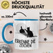 Erkenne Die Zeichen Tasse Geschenk Tasse Mittelfing** Geschenkidee Kaffee-Becher Sarkasmus Spruch Blau Trendation
