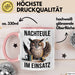 Nachteule Nachtarbeiter Tasse Geschenk Lustige Geschenkidee Spruch Nachteule Im Einsatz Rosa Trendation