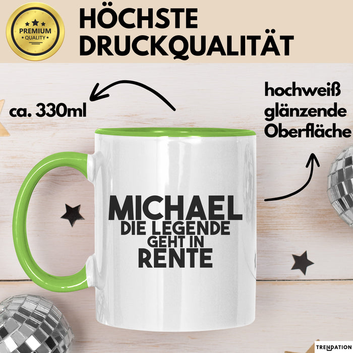 Michael Tasse Michael – Die Legende Geht In Rente Geschenk