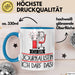 Geschenk für Journalistin Tasse Lustige Geschenkidee Geburtstag Ich Bin Journalistin Ich Darf Das Blau Trendation