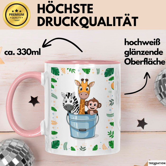 Tierpfleger Tasse Geschenk Lustige Geschenkidee Spruch Für Tier Betreuer Rosa Trendation