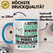 Vogelbeobachter Geschenk Tasse Lustiger Spruch Erheben Sie Sich Der Vogelbeobachter Betritt den Raum Blau Trendation