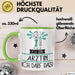 Geschenk für Ärztin Tasse Lustige Geschenkidee Geburtstag Ich Bin Ärztin Ich Darf Das Grün Trendation