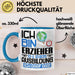 Erzieher Ausbildung Tasse Geschenk Ich Bin Erzieher In Der Ausbildung Ich Darf Das Geschenkidee Spruch Blau Trendation