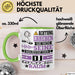 DJ Geschenk Tasse Lustiger Spruch Erheben Sie Sich Der DJ Betritt den Raum Grün Trendation