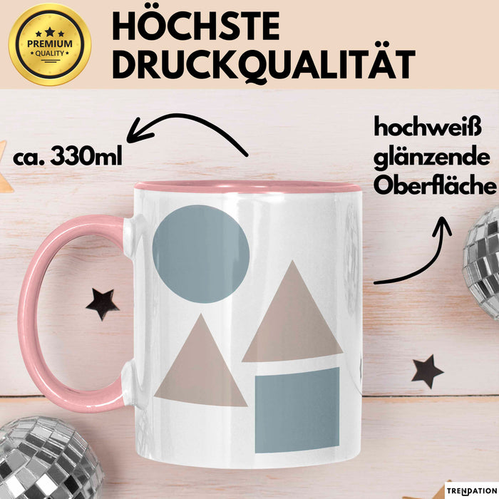 Minimalist Tasse Geschenk Lustige Geschenkidee Spruch Für Einfaches Leben Fans Rosa Trendation
