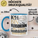 Fleischerin Ausbildung Start Geschenk Tasse Ich Bin Fleischerin In Der Ausbildung Ich Darf Das Kaffee-Becher Geschenkidee Blau Trendation