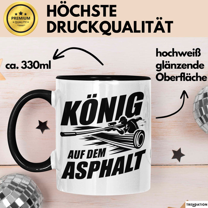 Stockschießen Tasse Geschenkidee König Auf Der Strasse Trendation