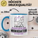 Musikredakteur Geschenk Tasse So Gut Kann Nur Ein Musikredakteur Aussehen Geschenkidee Kaffee-Becher Blau Trendation