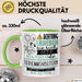 Tierheimmitarbeiterin Tasse Geschenk Lustiger Spruch Bitte Erheben Sie Sich Seine Majestät Die Tierheimmitarbeiterin Betritt Den Raum Grün Trendation