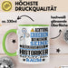 Historiker Geschenk Tasse Lustiger Spruch Erheben Sie Sich Der Historiker Betritt den Raum Grün Trendation