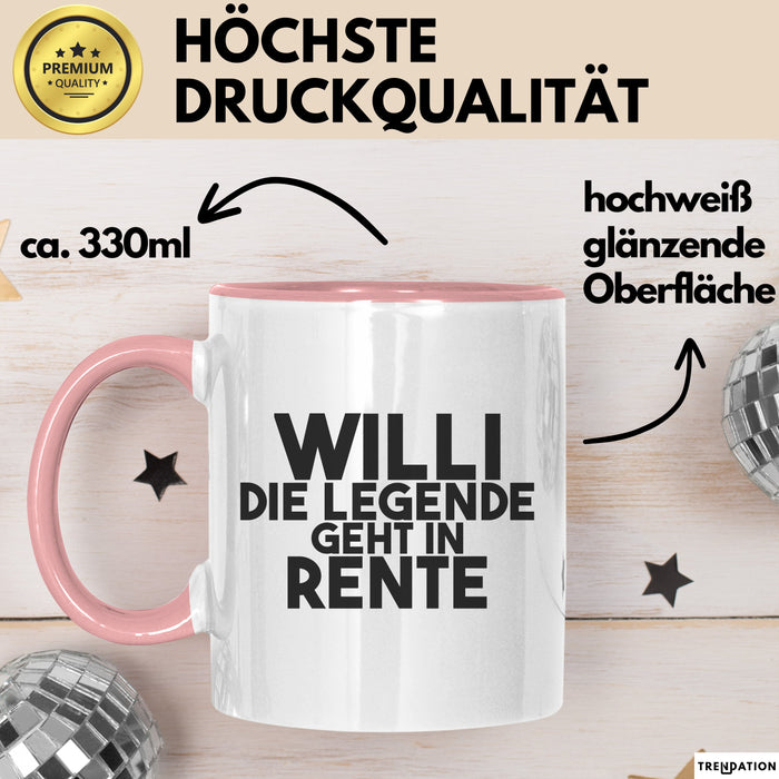 Willi Tasse Willi – Die Legende Geht In Rente Geschenk
