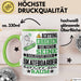 Skateboarder Geschenk Tasse Lustiger Spruch Erheben Sie Sich Der Skateboarder Betritt den Raum Grün Trendation