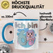 6. Geburtstag Mädchen Geschenk Meerjungfrau Geschenk Tasse für Mädchen Nymphe Nixe Becher Grafik Blau Trendation