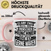 München Tasse Geschenk Heimat Münchener Geschenkidee Kaffee-Becher Bayern Es Gibt 2 Arten von Menschen Münchener Rosa Trendation