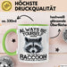 Waschbär Tier Tasse Geschenk Lustige Geschenkidee Spruch Always Be Yourself Grün Trendation