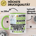 Eishockeyspieler Geschenk Tasse Lustiger Spruch Erheben Sie Sich Der Eishockeyspieler Betritt den Raum Grün Trendation