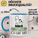 Geschenk für Hundeflüsterin Tasse Lustige Geschenkidee Geburtstag Ich Bin Hundeflüsterin Ich Darf Das Blau Trendation