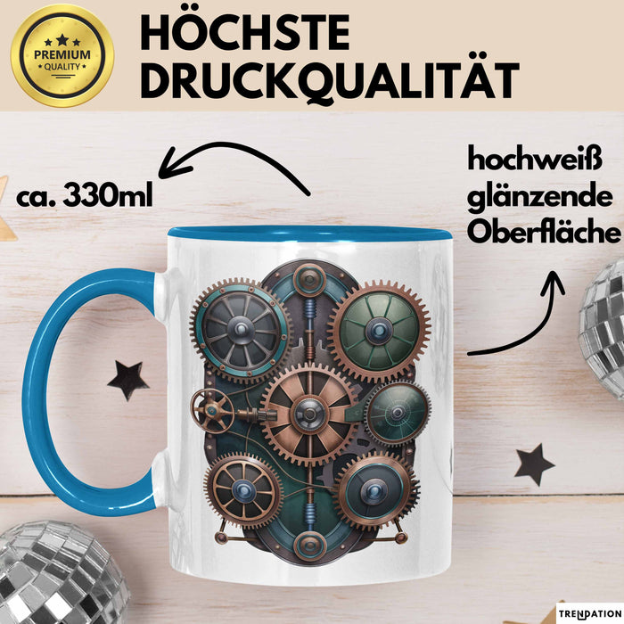 Mechaniker Tasse Geschenkidee für Kfz Techniker Blau Trendation