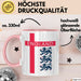 England Flagge London Tasse Geschenk Lustige Geschenkidee Spruch Rosa Trendation