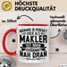 Makler Tasse Geschenk Niemand Ist Perfekt Immobilien Makler Geschenkidee Rot Trendation