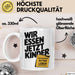 Deutschlehrer Unterricht Tasse Geschenk Lustige Geschenkidee Spruch "Wir Essen Jetzt Kinder" Satzzeichen Retten Leben Weiß Trendation