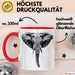 Elefant Tier Tasse Geschenk Lustige Geschenkidee Spruch Rot Trendation
