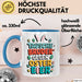 Ostern Tasse Geschenk Tausche Bruder gegen Ostereier Geschenkidee Lustig Blau Trendation