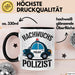 Polizist Tasse Geschenk Lustige Geschenkidee Spruch Nachwuchs Polizist Schwarz Trendation