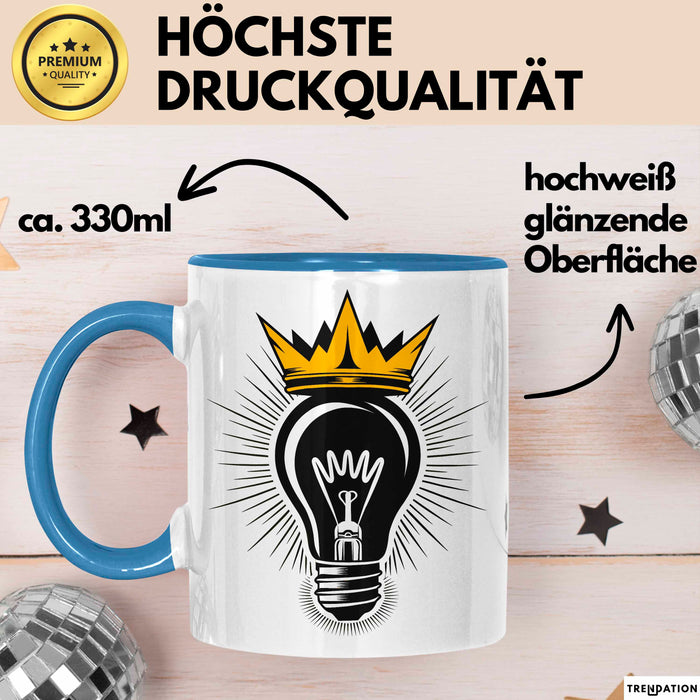 Startup Gründer Tasse Geschenkidee für Unternehmer Fans Blau Trendation