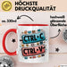 Meme Süchtiger Tasse Geschenkidee für virale Humor Fans Rot Trendation