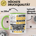Trampolinspringer Geschenk Tasse Lustiger Spruch Erheben Sie Sich Der Trampolinspringer Betritt den Raum Grün Trendation
