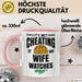 Its Not Cheating Im My Wife Watches Annanas Tasse Geschenk Becher Rosa Trendation