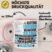 Wasserskifahrer Geschenk Tasse Lustiger Spruch Erheben Sie Sich Der Wasserskifahrer Betritt den Raum Rosa Trendation